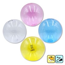 물놀이 탱탱볼 비치볼 꾸미기 교육용 투명 비치볼 12개1세트 투명혼합 투명단품 그림그리기 유치원 어린이집 답례품 판촉용 선물, 비치볼꾸미기(혼합색상) x 12개1세트, 혼합색상