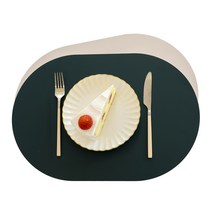 쾌청 식탁용 라운드컷 테이블 매트, 투명, 가로 115cm x 세로 75cm x 두께 3mm