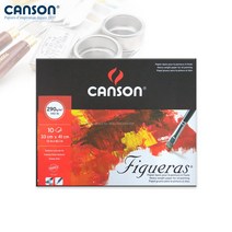 캔손 Figueras 캔버스페이퍼 290g 33x41 10매입 1면제본/유화용지/아크릴용지, CA857-222