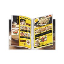[을지메뉴] 투명메뉴판 블랙 4page
