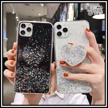 뚱공주몰 삼성 갤럭시A32 갤럭시A 32 갤럭시 A32 자급제 A32 SM-A325NLVAKOO SM-A325 갤럭시A 블링블링 반짝반짝 하트 그립톡 스마트톡 세트 핸드폰 케이스