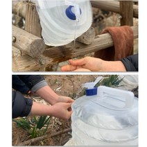 수도꼭지 꼭지달린 물통 5리터 자바라 대형 생수기 약수터 등산 캠핑용 말통 식수 큰 야외 백패킹 차박