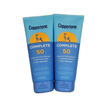 선크림 코퍼톤 완전 SPF 50 선크림 로션 - 방수 - 7 fl oz - 2 팩