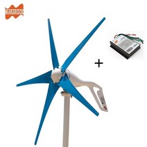 발전기대여 중고발전기 아파트태양광설치 400W AC12V/24V 다채로운 풍력 터빈 발전기 가정용 또, [02] AC24V, [09] 5 blue blades