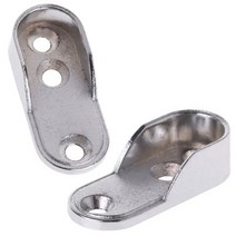 아이베란다 옷걸이봉 일자소켓 타원 12mm 2개 IV