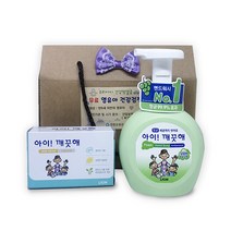 아이깨끗해 항균 선물세트, 포장박스 아깨핸드워시 아깨비누 라벨지(별도문의)