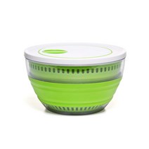 프렙워크 프로그레시브 콜랩서블 채소 탈수기 야채탈수기 3.8L, Green+White, 1개