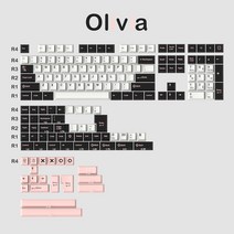 171 키 더블 샷 체리 프로파일 GMK 올리비아/8008/멀린/북극 키 캡 GMMK pro NJ68 기계식 게임 키보드, 규격 없음, Olivia Keycap, 규격 없음