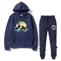 운동복 2 조각 세트 tracksuit 후드 티 셔츠 일본 애니메이션 goku 인쇄 류