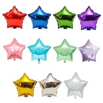 렛츠파티 이니셜풍선 숫자풍선 은박풍선 헬륨풍선 파티용품 이벤트풍선, 별 대 핑크, 1개