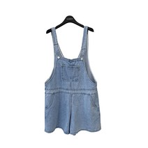 라라콩 데님 멜빵 반바지 점프수트