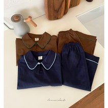 에이마켓 22 카라 파자마 세트 가을 내의 내복 파자마 잠옷 유아 아동 주니어 홈웨어