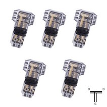 5pcs T/I AWG18-22 300V 10A 빠른 스플 라이스 스카치 잠금 와이어 커넥터 터미널 블록 LED 스트립 자동차, 01 T2