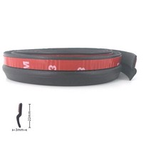 풍절음고무몰딩 자동차 도어 고무 씰 스트립 Z형 트림 소음 차단 Epdm 웨더스트립 Z 타입 고무 씰 자동차, 01 2 meters