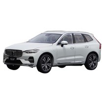 1:18 볼보 XC60 다이캐스트 2022년형 SUV 합금 전시 모형, 볼보XC60-모닝라이트실버
