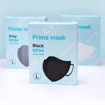 [챠밍이펙트] 에블린 KF94 프라임 마스크 소형/중형/대형 팝니다., 대형, 화이트, 10개