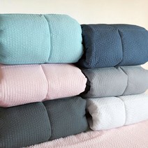 헬로베딩 시어서커 솔리드 누빔 토퍼 (요토퍼), 06.챠콜