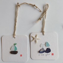 리오션 바다유리 업사이클링 종이방향제 만들기 키트(1인용 개별 포장), 하와이꽃향