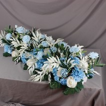 생화같은조화 웨딩조화 100cm 50cm 인공 꽃 벽 철 아치 행 셀프웨딩 스튜디오장식, 7837-5