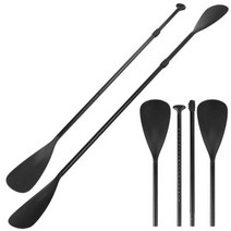 패들 보드 4 피스 이중 목적 조정 가능한 SUP 카약 보트 제주 한강 서핑 리쉬 동해, 협동사, 검은 색