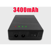 출력 12v 블랙박스 보조 배터리 3400mAh 9v 5v 인산철, 3000mAh 스위치  이중 DC  4LED