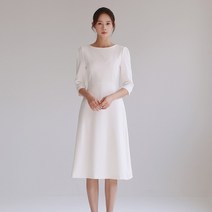a라인 웨딩촬영 리마인드웨딩 돌잔치원피스 벨라인 미니 빈티지 드레스 큰사이즈 여성 웨딩드레스 본식
