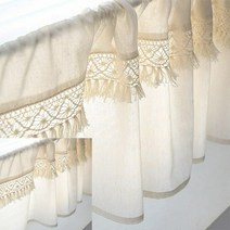 내추럴 태슬바란스 가림막천 발란스커튼