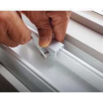 샤시고정장치 창문락 도어락 창문방범장치 1구형+하트렌치, 2구형(본체만)