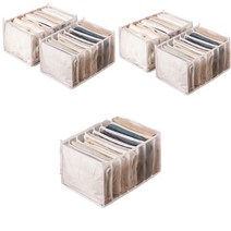 1+1+1+1+1 라이프핵 칸칸이 통풍 옷장 정리함 총 5개 세트, 7칸 L 5개