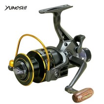 Yumoshi 3000-6000 금속 스피닝 낚시 릴 10 1BB 바닷물 잉어 낚시 릴 전면 및 후면 브레이크 속도 비율 5.0:1 5.2:1, 4000 시리즈