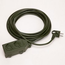 반딧불테크 전기 연장선 캠핑 멀티탭 리드선 릴선 카키 2구 3구, 1개, 2구 20m