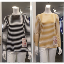 올리비아로렌 스트라이프 간절기 티셔츠 VVCALXS2261