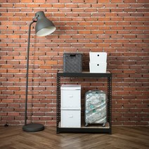 하트랙 무볼트 앵글 600x600x900x2단 선반 매립형, 화이트