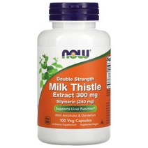 NOW 나우 푸드 밀크씨슬 300 mg 100 베지 캡슐 실리마린 밀크시슬 밀크티슬 엉겅퀴 Milk Thistle 플라노보이드 아티초크 민들레