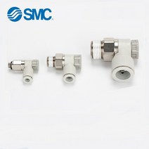 SMC 엘보 유량 제어 밸브 피팅 AS1201F/AS2201F/AS3201F-M5/01/02/03-04A/06A/08/10SA, 02 AS1201F-M5-06A
