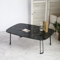 린이만물상 900X600 2인용 3인용 4인용 밥상 테이블 접이식 밥상 열에강한 LPM상판 마블 화이트 블랙, 오리엔탈블랙