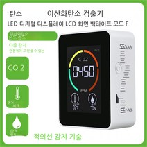 F0908 이산화탄소 측정기 공기질 측정, black