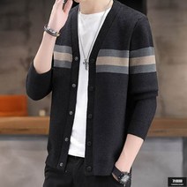 가바바 남성 미디가디건 삼색 포인트로 빈티지한 가디건 G59932