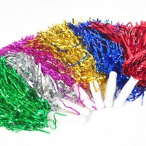 EXP681658(메탈응원수술손잡이낱개1개) 응원도구 체육대회 운동회 응원용품 응원수술 폼폼, 골드