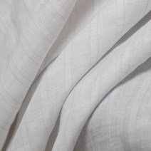 해외 햄프 린넨 원단 패브릭 천 일본 흰색 격자 무늬 얇은 아마 직물 소재 봄, 하얀, 1m, 200g
