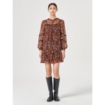 [에잇세컨즈] 브라운 보헤미안 쉬폰 미니 원피스 (112971CY1D) (112971CY1