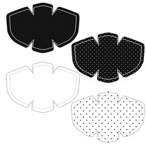 자투리 마스크컷트지 화이트블랙8P 성인용