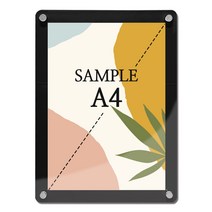 A4/A3 아크릴 자석 다보게시판 볼트형 부착형 스탠드형, SMA003-B 다보게시판 A4 검정