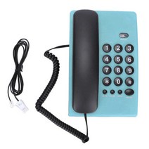 유선 인터넷 집 다이얼 전화기 다이얼 KX-T504 전화 음소거 기능이 있는 전화 영국, 파란색