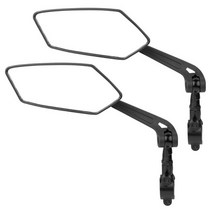 전동 킥보드 2발 10인치 접이식 휴대용 성인 대리기사 자전거 백미러 금속 브래킷 핸들 바 사이드 마운트 전자 자전거 스쿠터 백 사이트 리플렉터 피벗 회전 조절 렌즈, 빨간색