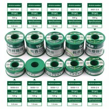 0.8-2.0mm 63/37 FLUX 2.0% 45FT 주석 납 용융 로진 솔더 인두 와이어 롤 Diam No-clean, 04 1.5mm_01 120g