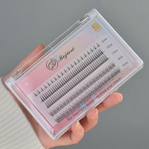 인조속눈썹 부분 가닥 속눈썹 V컬 A컬 언더속눈썹 컬혼합세트, 1세트