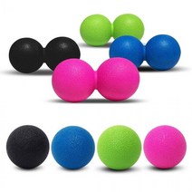 [루미노스]셀프 마사지 라크로스 땅콩 볼 스트레칭 요가 헬스 폼 롤러 지압 홈트 종아리알빼는법[빠른배송], 2-1) 땅콩 마사지볼(블랙)