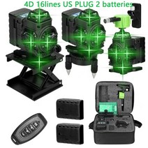 레이저 수평기 수평계 레벨기 측정기 측량기 1216 라인 4d3d 3° 크로스 라인 빔, b-us 16 라인