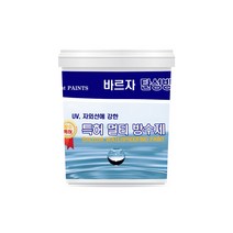 1L 바르자 탄성방수제 균열 크랙 콘크리트 시멘트 옥상 베란다, 백색